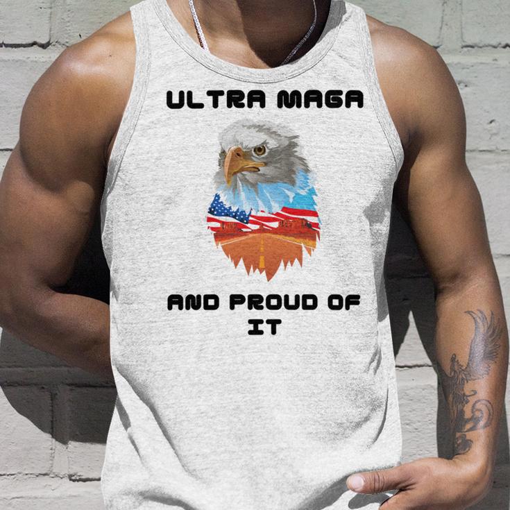 Ultra Mega And Proud Of It Pro Trump Patriotic Republican Unisex Tank Top Gifts for Him