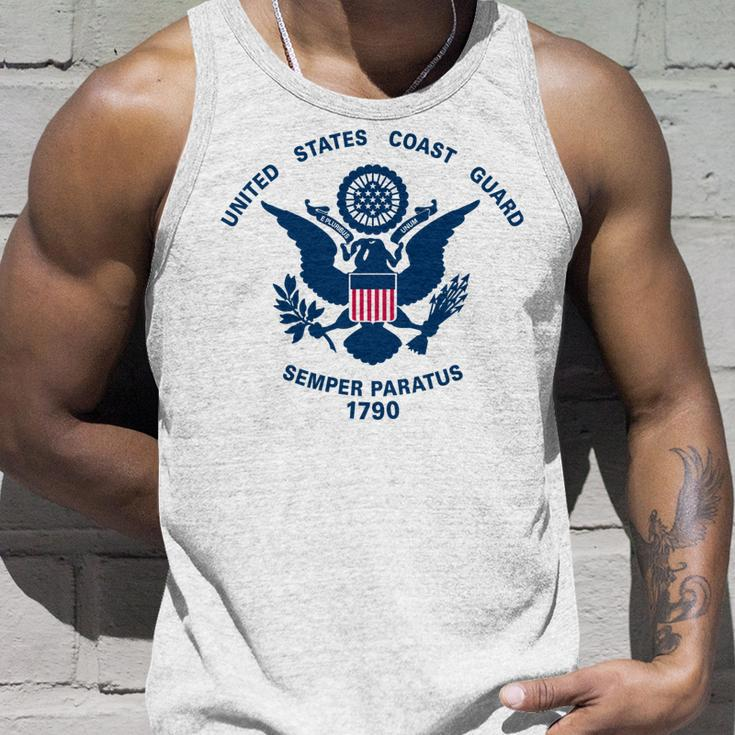 United States Coast Guard Uscg Logo Police Veteran Patriotic Unisex Tank Top Gifts for Him