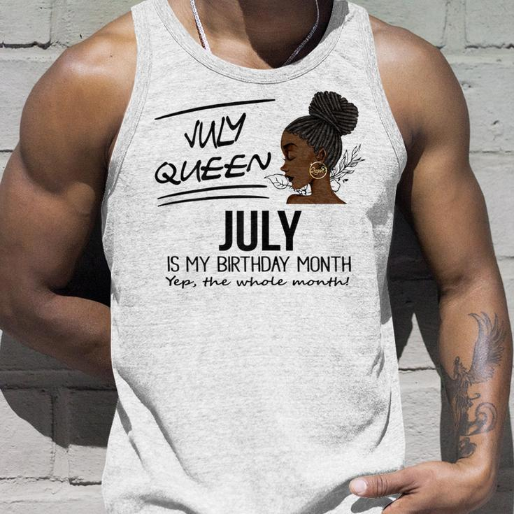 Womens July Queen July Is My Birthday Month Black Girl Unisex Tank Top Gifts for Him
