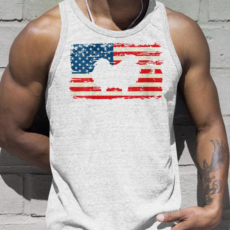 Womens Pomeranian For Dog Mom Dog Dad Usa Flag 4Th Of July Unisex Tank Top Gifts for Him