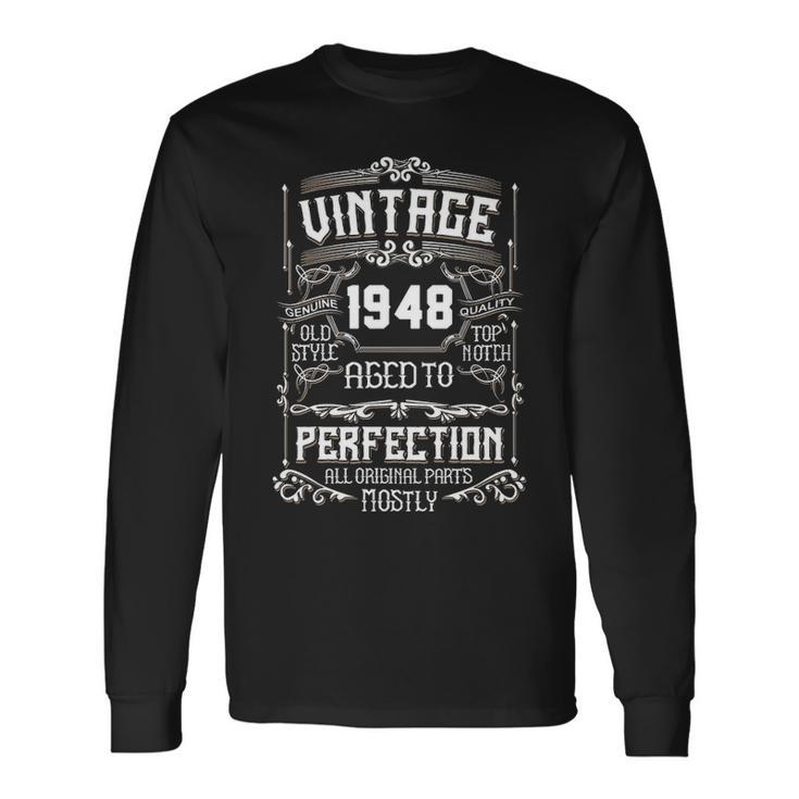 1948 Vintage Birthday T-Shirt - 'Top Notch Perfection' 77th Birthday Gift For Men & Women
