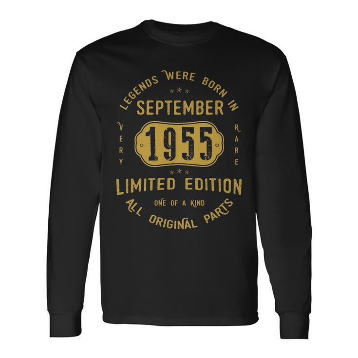 1955 September Birthday 1955 September Limited Edition Long Sleeve T-Shirt