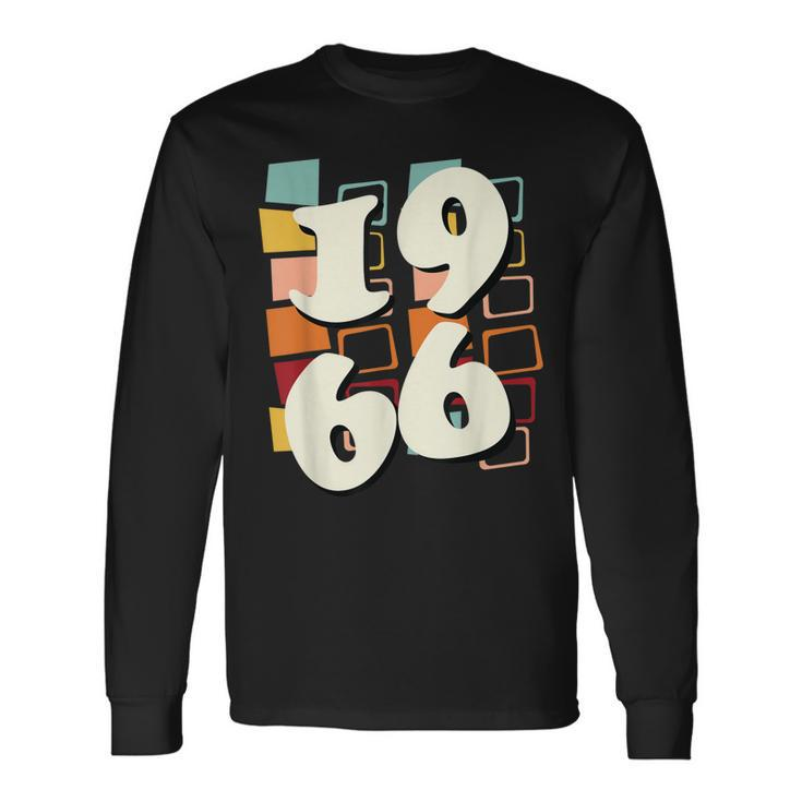 1966 Birthday 60S 1960S Sixties Hippy Retro Style Fun V2 Long Sleeve T-Shirt