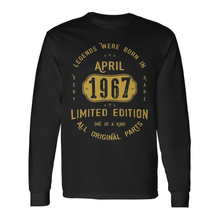 1967 April Birthday 1967 April Limited Edition Long Sleeve T-Shirt