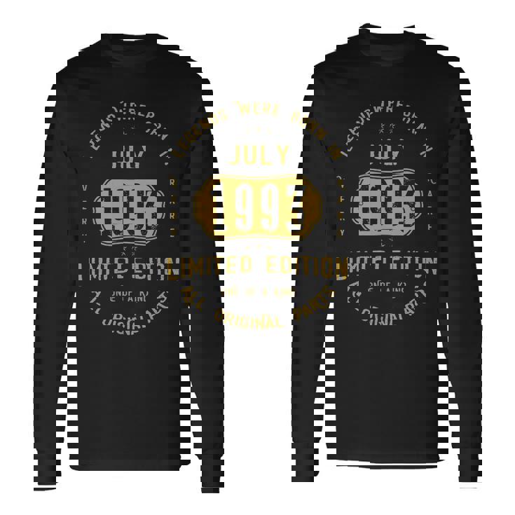 1993 July Birthday 1993 July Limited Edition Long Sleeve T-Shirt