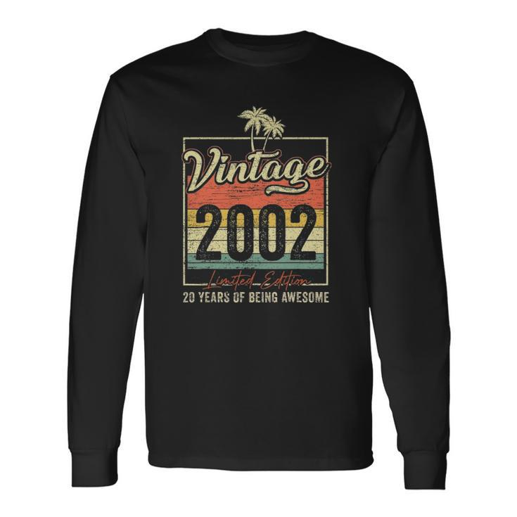 20 Birthday Vintage 2002 Limited Edition 20 Years Old Long Sleeve T-Shirt T-Shirt