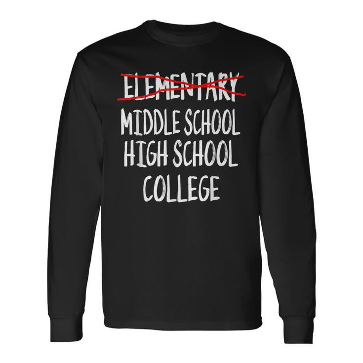 2022 Elementary Graduation-Fun Elementary School Graduation Long Sleeve T-Shirt T-Shirt