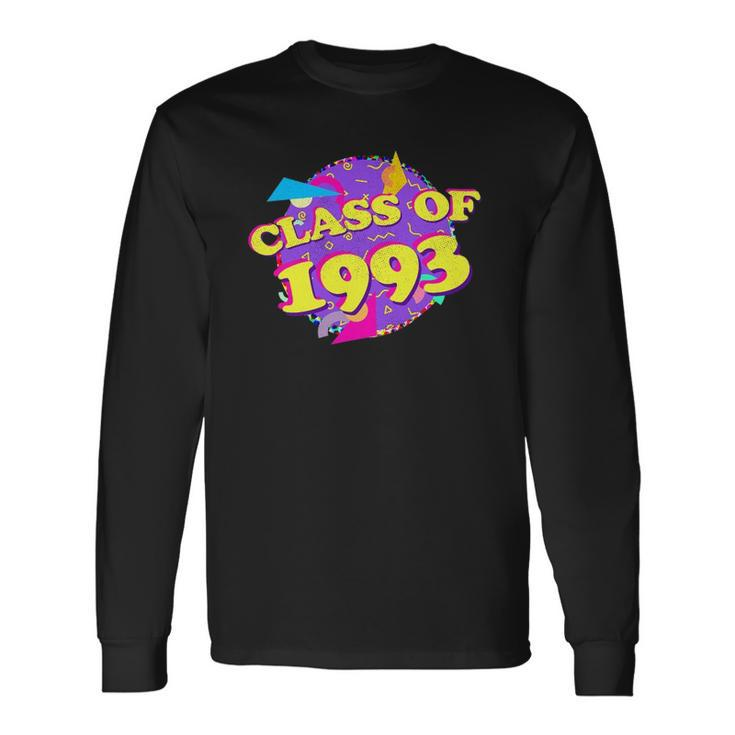 29 Years Class Reunion Class Of 1993 Retro 90S Style Long Sleeve T-Shirt T-Shirt