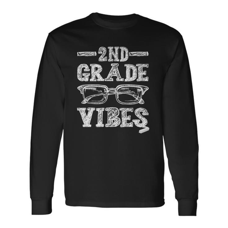 2Nd Grade Vibes First Day Teacher Back To School Squad Long Sleeve T-Shirt T-Shirt