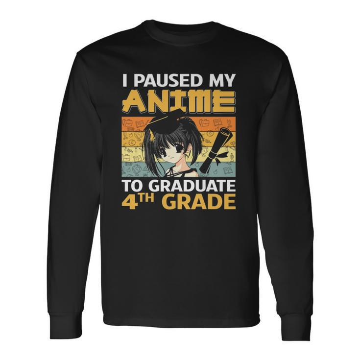 4Th Grade Graduation Anime 2022 Graduate Elementary Girls Long Sleeve T-Shirt T-Shirt