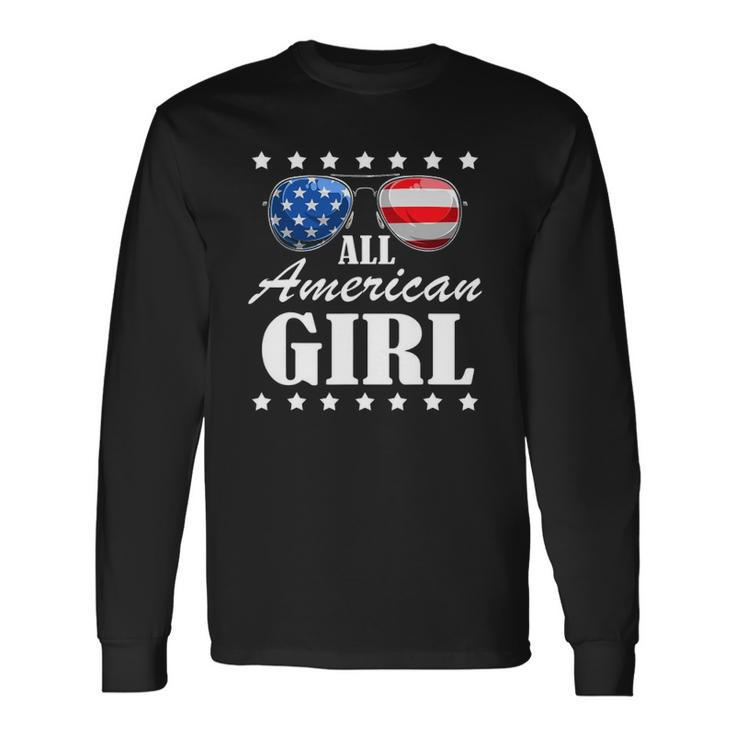 4Th July America Independence Day Patriot Usa & Girls Long Sleeve T-Shirt T-Shirt