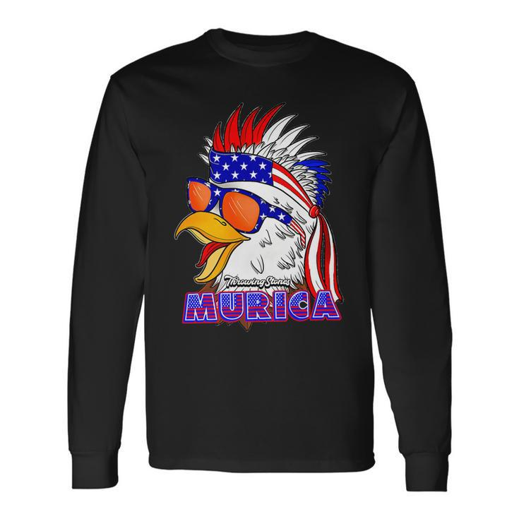 4Th July Amurica Throwing Stones Merch T-Shirt Long Sleeve T-Shirt