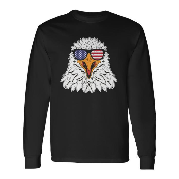 4Th Of July Eagle Patriotic American Flag Cute Eagle Long Sleeve T-Shirt T-Shirt