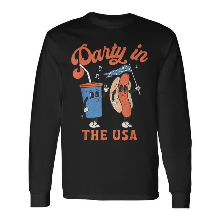 4Th Of July For Hotdog Lover Party In The Usa Long Sleeve T-Shirt T-Shirt