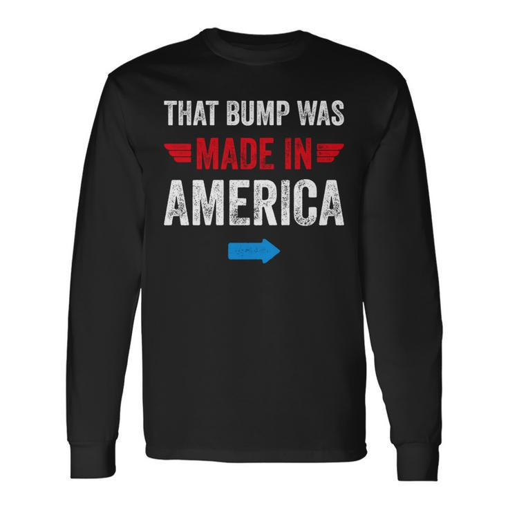 4Th Of July Pregnancy Announcement For Dad To Be Long Sleeve T-Shirt