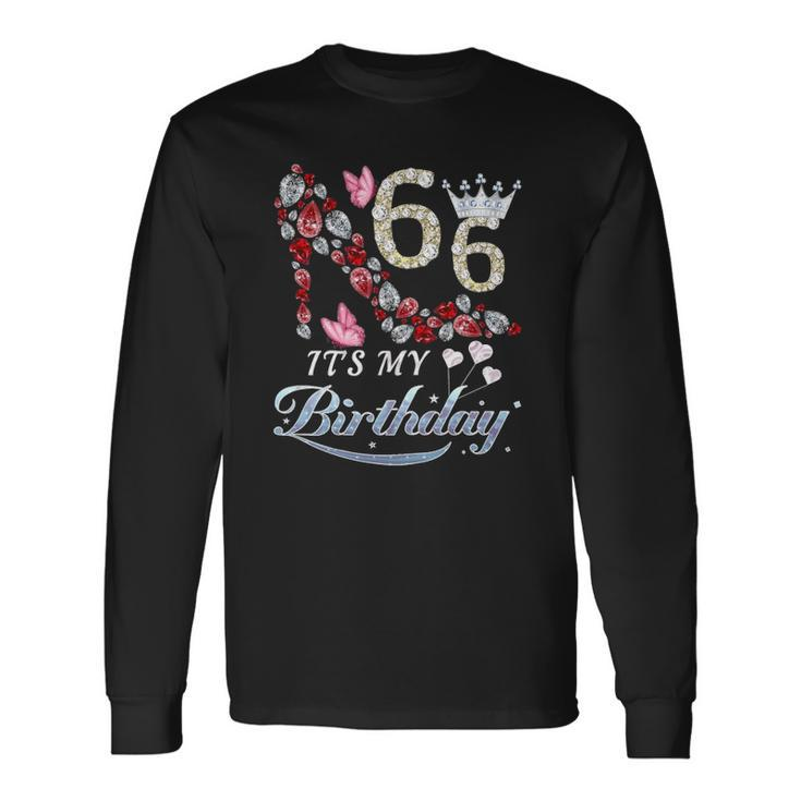 66 Years Old Its My 66Th Birthday Shoes For Long Sleeve T-Shirt T-Shirt