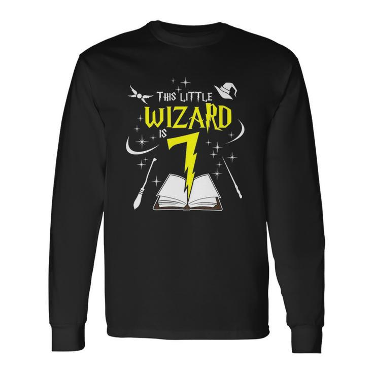 7Th Birthday Girls Wizard Magic 7 Years Old Long Sleeve T-Shirt T-Shirt