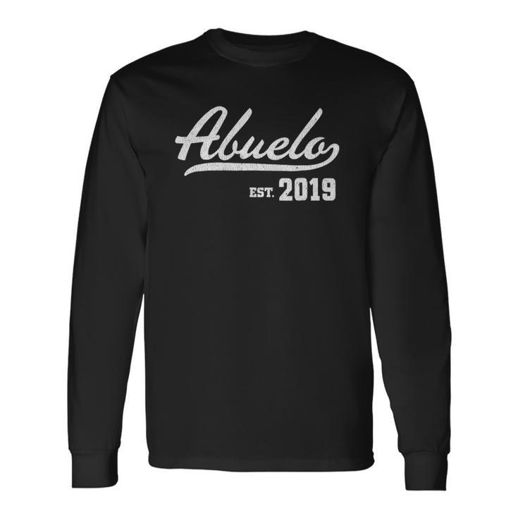 Abuelo Est 2019 Distressed Long Sleeve T-Shirt T-Shirt