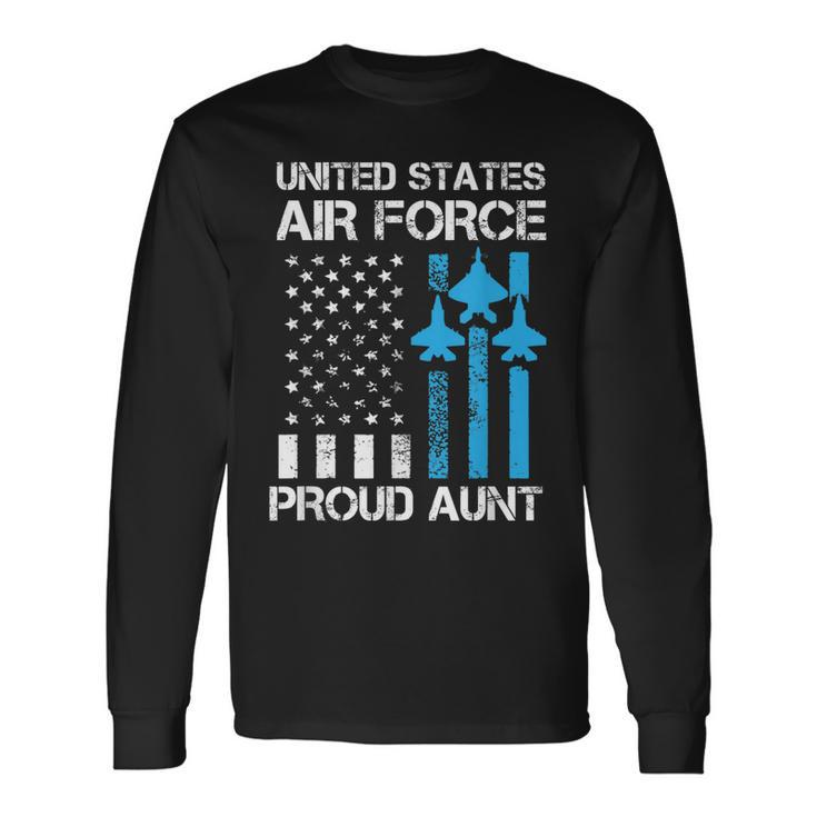 Air Force Us Veteran Proud Air Force Mom 4Th Of July Long Sleeve T-Shirt