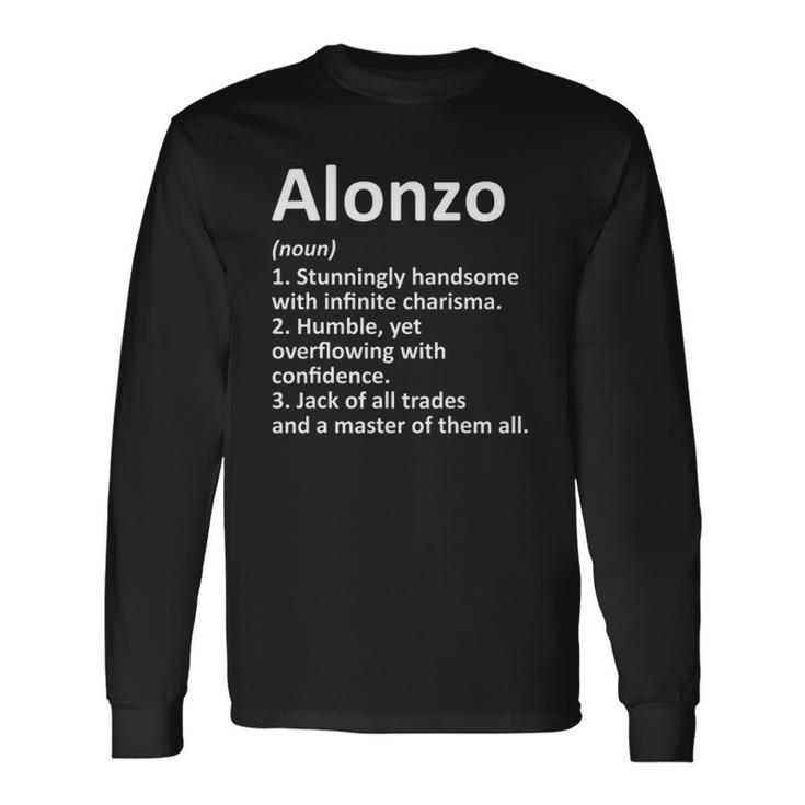 Alonzo Definition Personalized Name Birthday Idea Long Sleeve T-Shirt T-Shirt