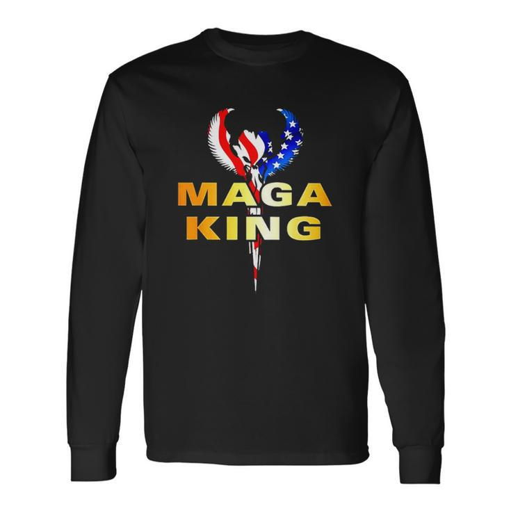 American Eagle Badge Maga King Long Sleeve T-Shirt T-Shirt