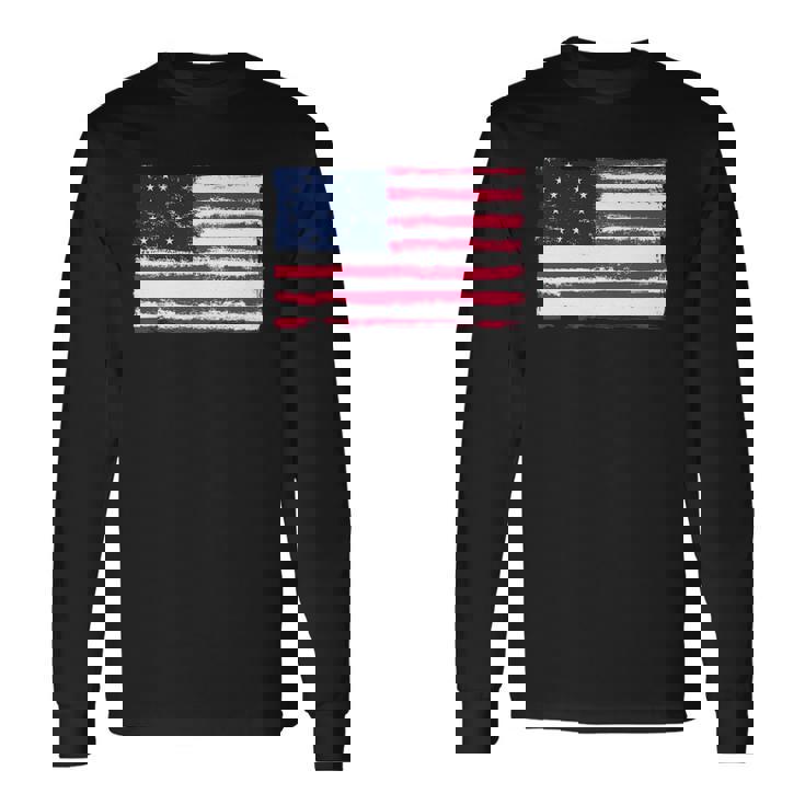 American Flag Betsy Rosswith 13 Stars For Protesters Long Sleeve T-Shirt T-Shirt