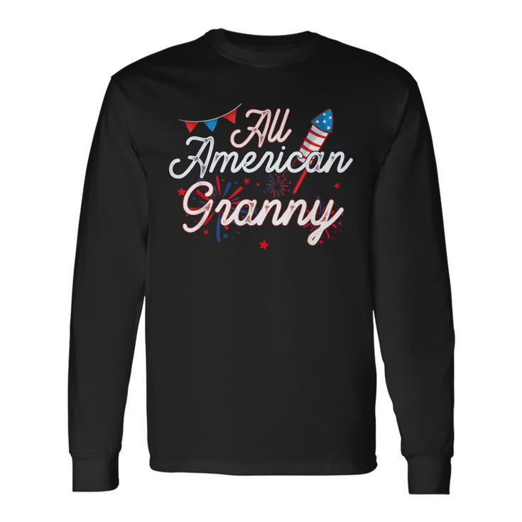 All American Granny 4Th Of July Matching Patriotic Long Sleeve T-Shirt