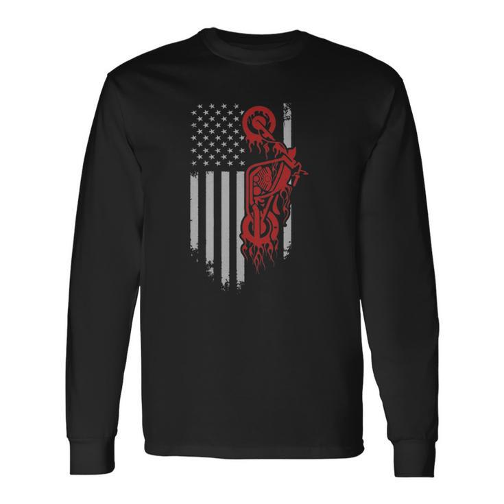 American Motorcyclist Motorcycle Sport Lover Long Sleeve T-Shirt T-Shirt