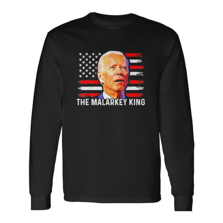 Anti Joe Biden The Malarkey King Pro Trump Ultra Maga King Long Sleeve T-Shirt T-Shirt