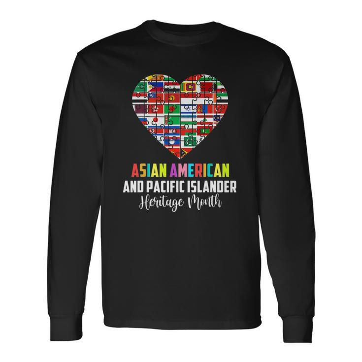 Asian American And Pacific Islander Heritage Month Heart Long Sleeve T-Shirt T-Shirt