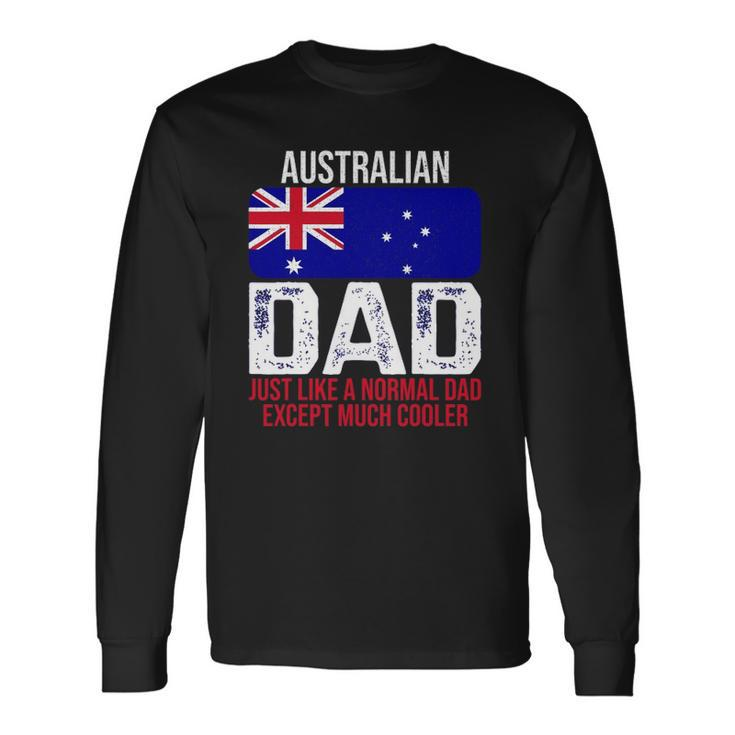 Australian Dad Australia Flag For Fathers Day Long Sleeve T-Shirt T-Shirt