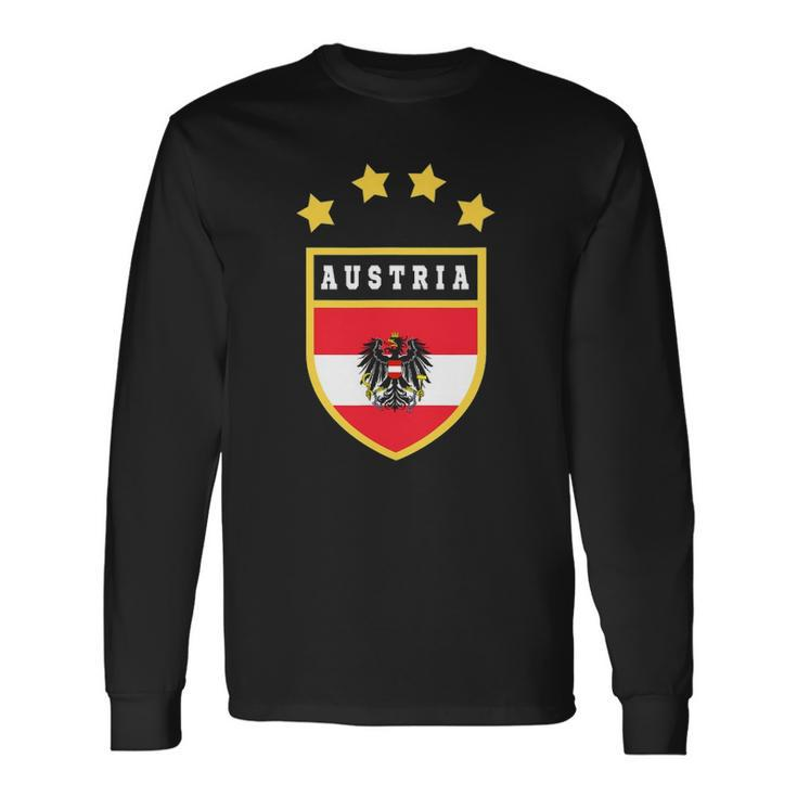 Austria Coat Of Arms Tee Flag Souvenir Vienna Long Sleeve T-Shirt T-Shirt