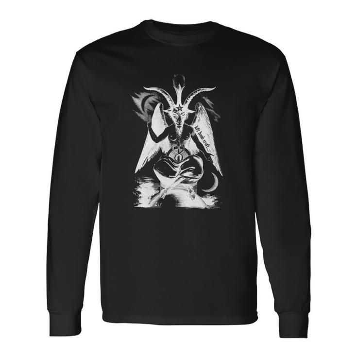 Baphomet Left Hand Craft Satanic Clothing Long Sleeve T-Shirt T-Shirt