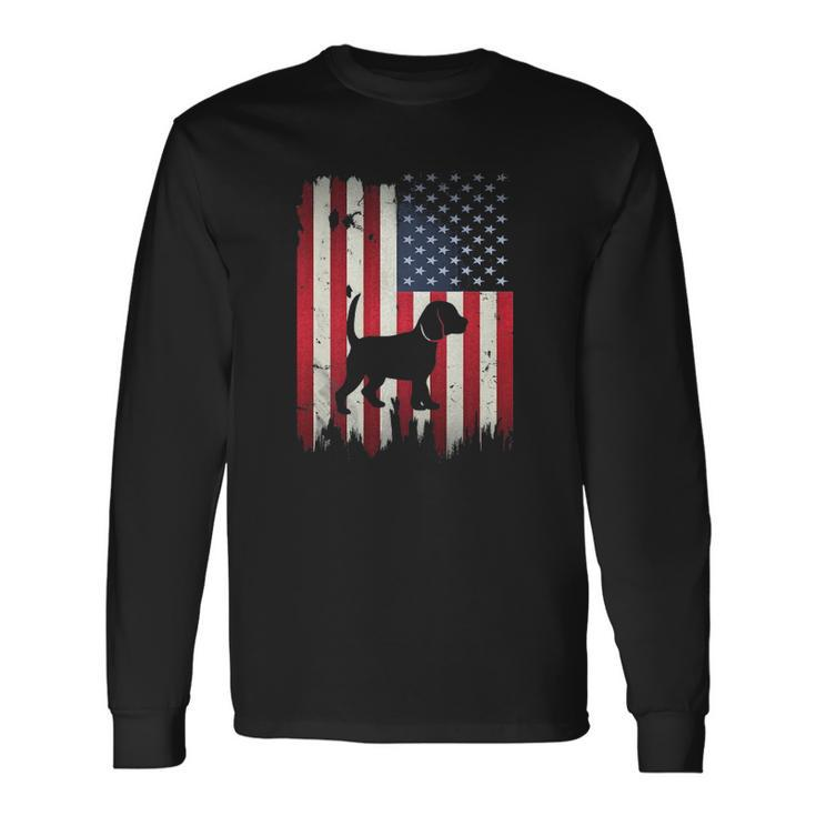 Beagle Dog Usa American Flag 4Th Of July Patriotic Long Sleeve T-Shirt T-Shirt Gifts ideas