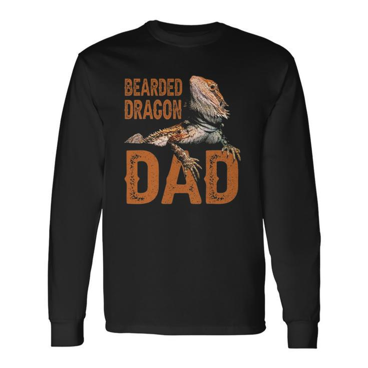 Bearded Dragon Dad Bearded Dragon Papa Father Long Sleeve T-Shirt T-Shirt