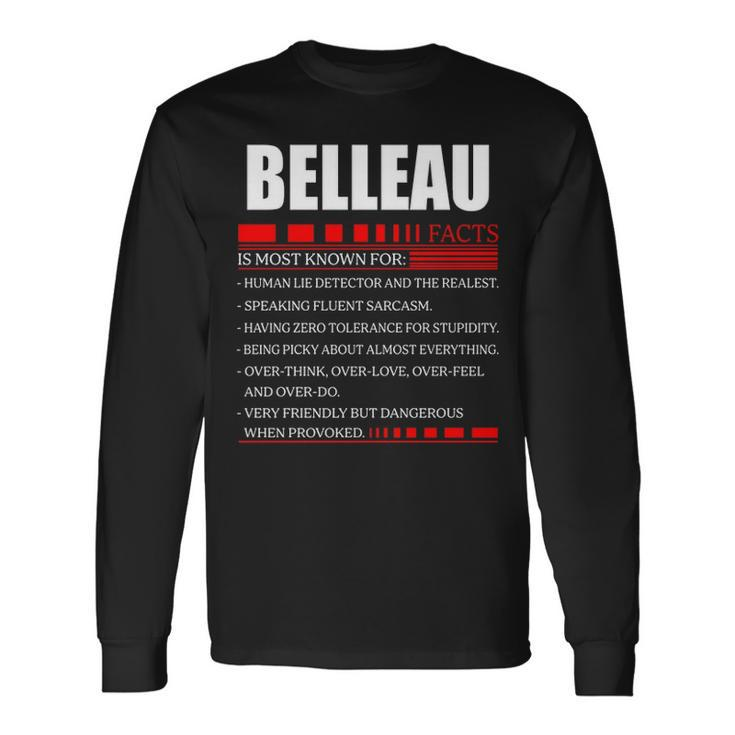Belleau Fact Fact Shirt Belleau Shirt For Belleau Fact Long Sleeve T-Shirt