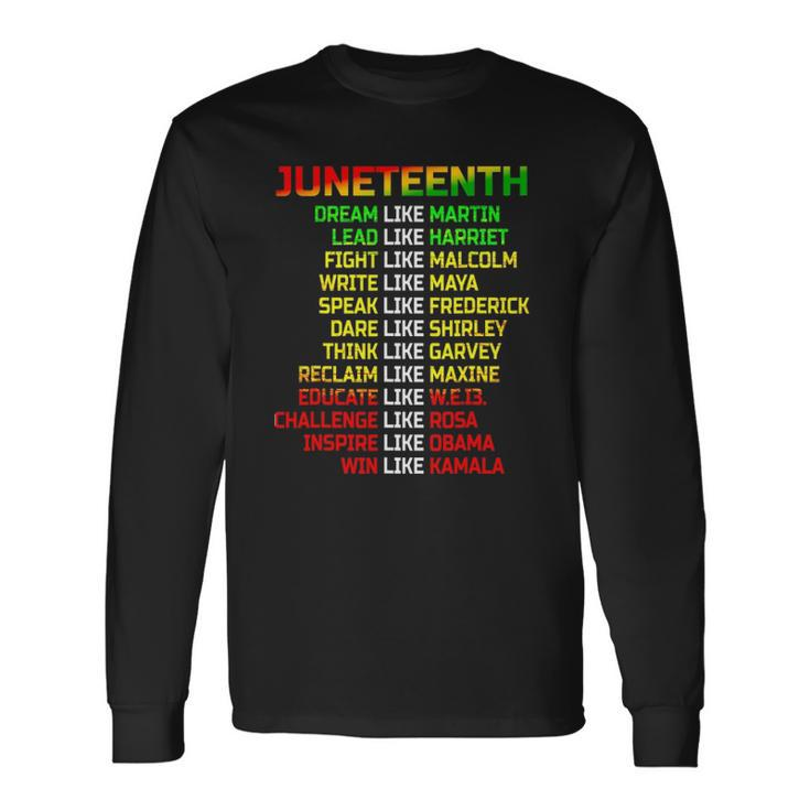Black Freeish Since 1865 Party Decorations Juneteenth Long Sleeve T-Shirt T-Shirt Gifts ideas