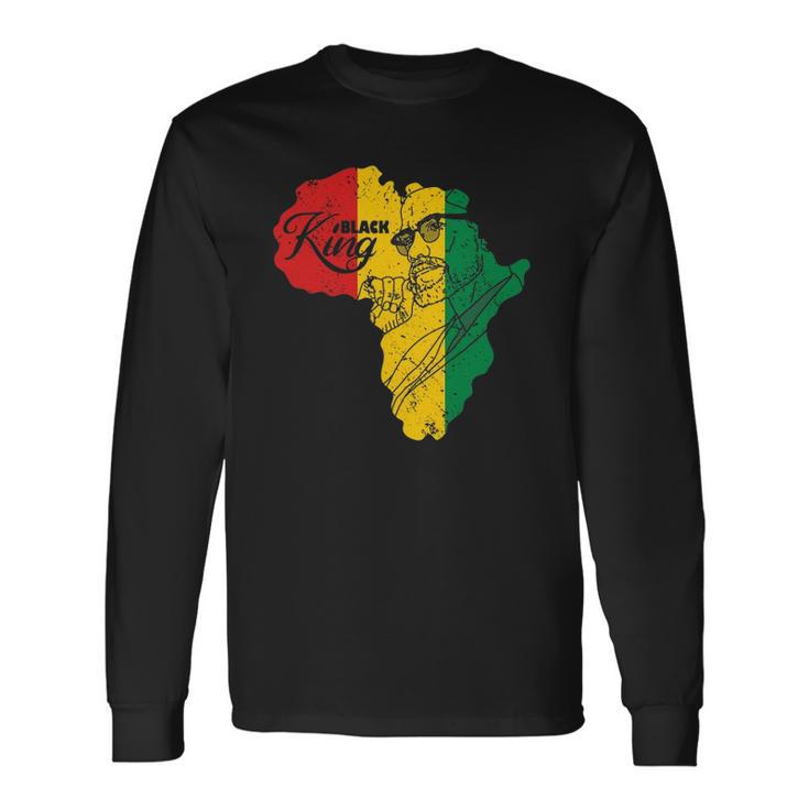 Im Black King History Patriotic African American Man Long Sleeve T-Shirt T-Shirt