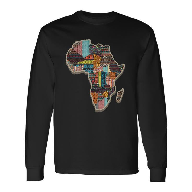 Black History African Tribal Pattern Long Sleeve T-Shirt T-Shirt