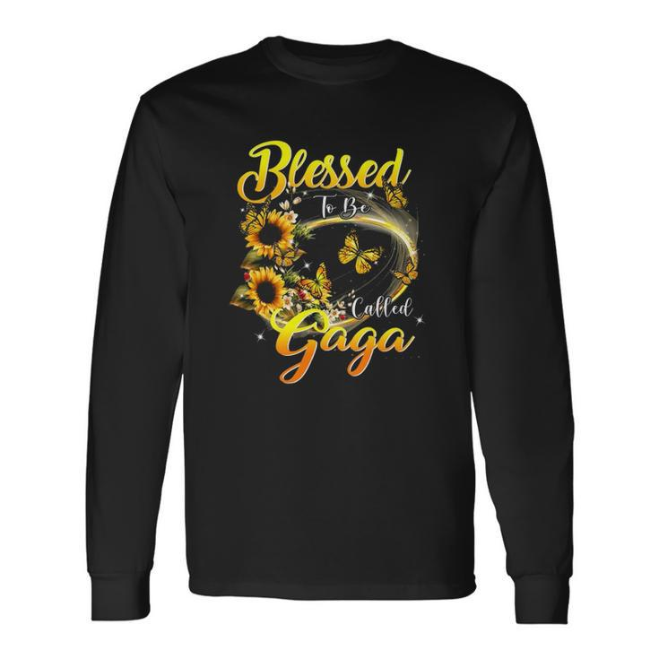Blessed To Be Called Gaga Sunflower Lovers Grandma Long Sleeve T-Shirt T-Shirt Gifts ideas