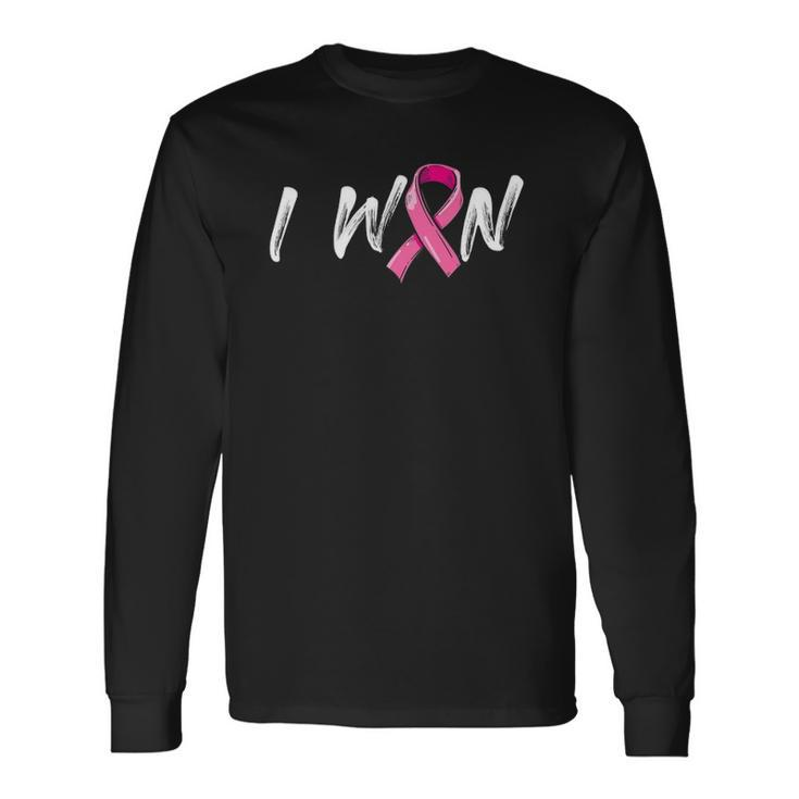 Breast Cancer Awareness I Won Pink Ribbon Survivor Long Sleeve T-Shirt T-Shirt