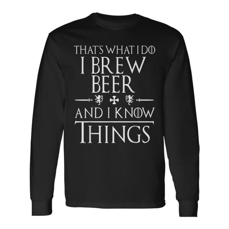 Brewing Beer T Love To Brew Beer Long Sleeve T-Shirt