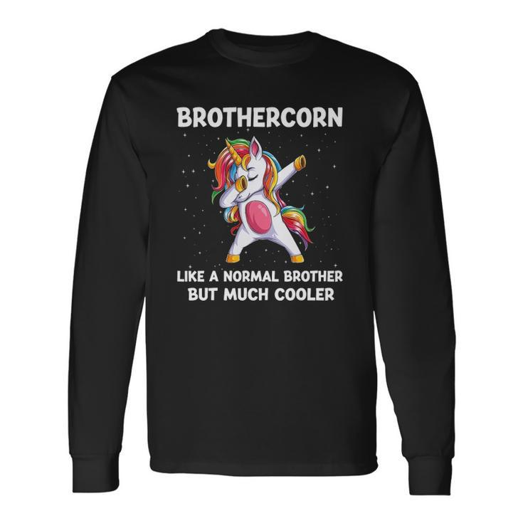 Brothercorn Brother Unicorn Birthday Matching Bday Long Sleeve T-Shirt T-Shirt