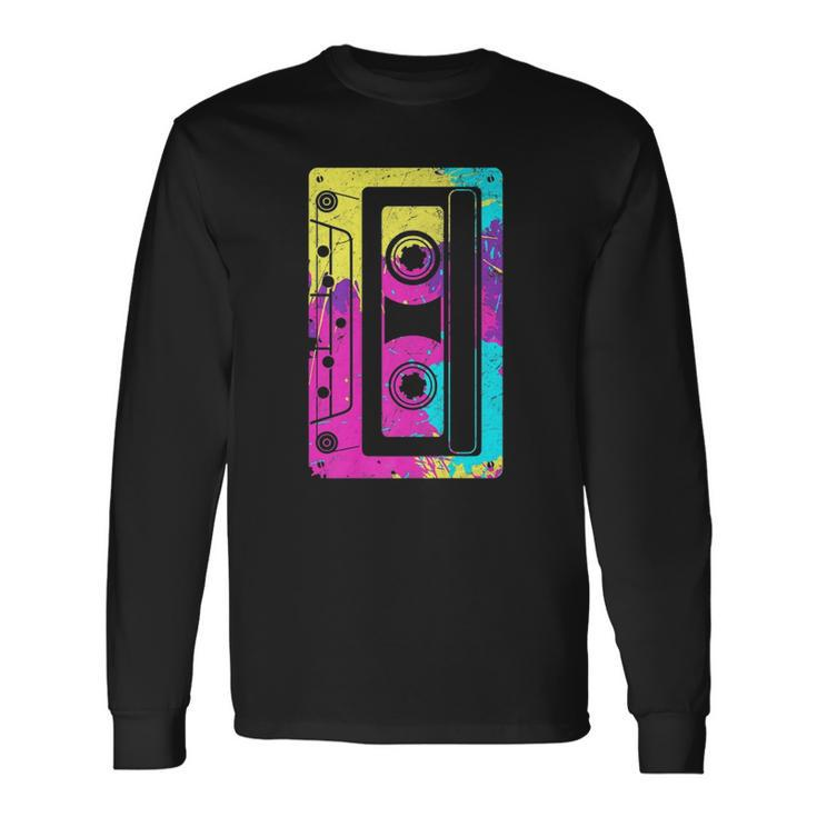 Cassette Tape Mixtape 80S And 90S Costume Long Sleeve T-Shirt