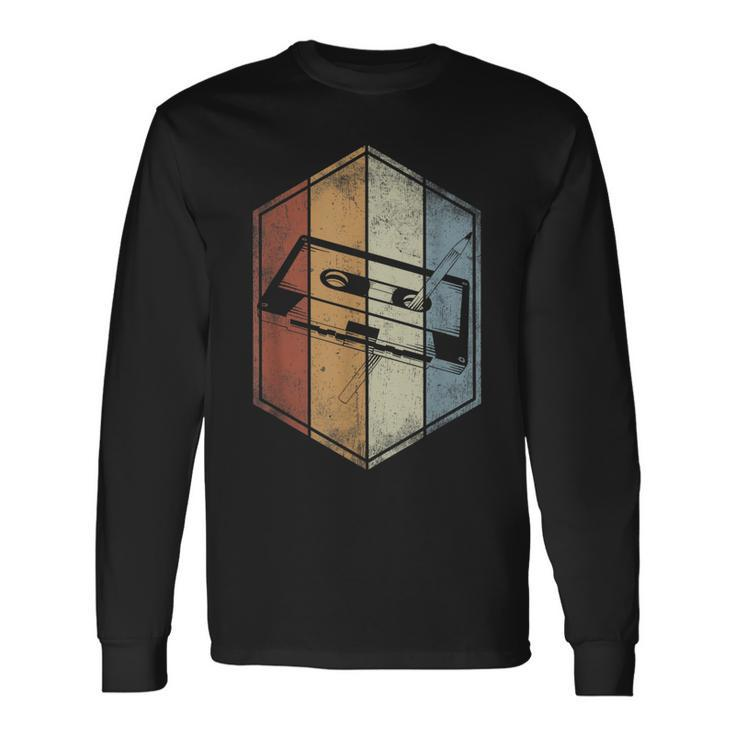 Cassette Tape Retro Vintage Style 80S Music Lover Band Long Sleeve T-Shirt T-Shirt Gifts ideas