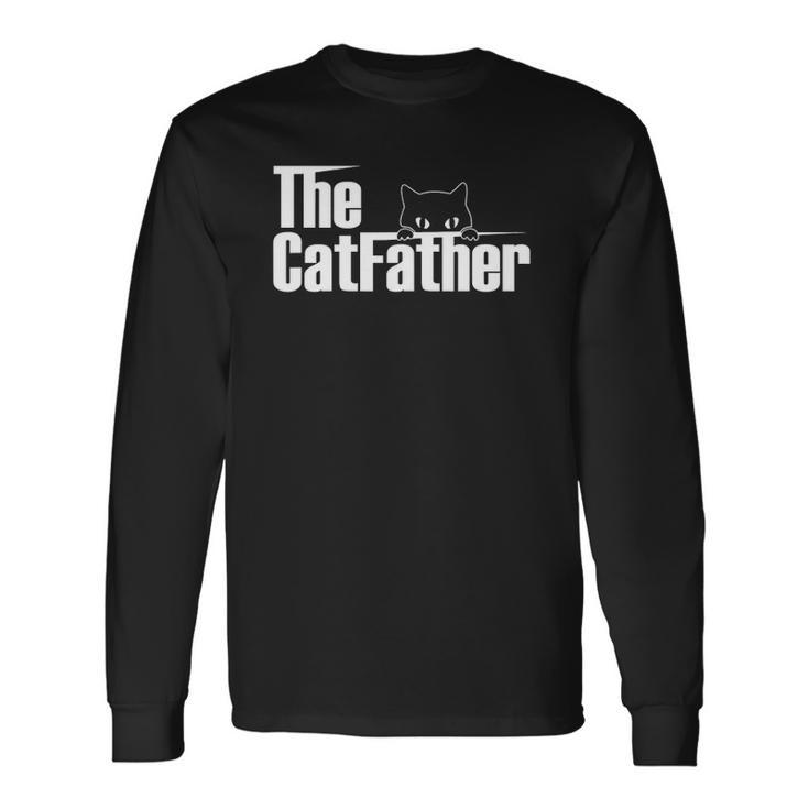 The Catfather Cute Cat Father Long Sleeve T-Shirt T-Shirt