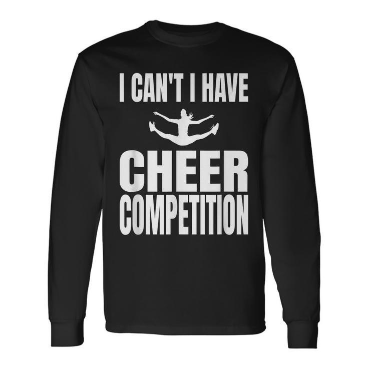 Cheer Competition Cheerleading Cheerleader Stuff V2 Long Sleeve T-Shirt