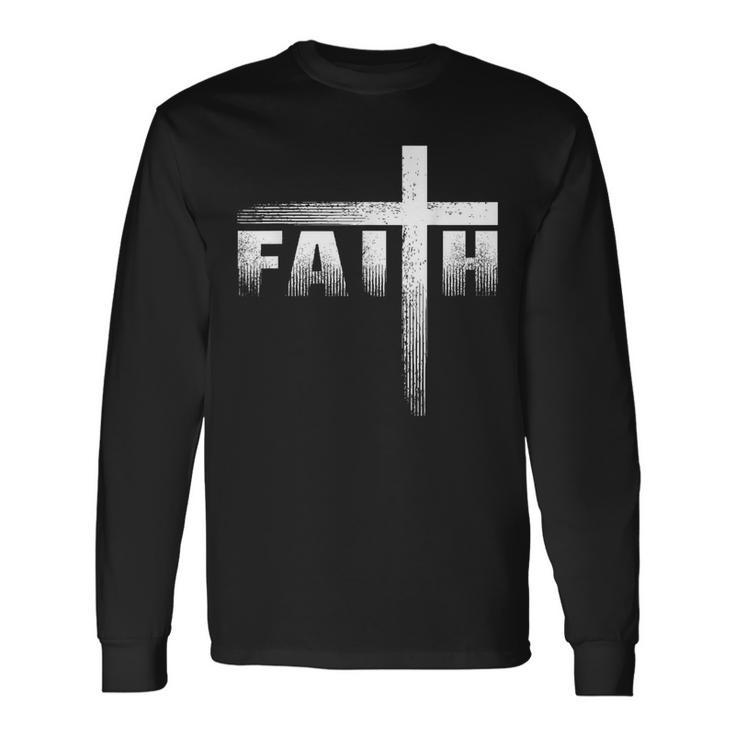Christian Faith & Cross Christian Faith & Cross Long Sleeve T-Shirt T-Shirt
