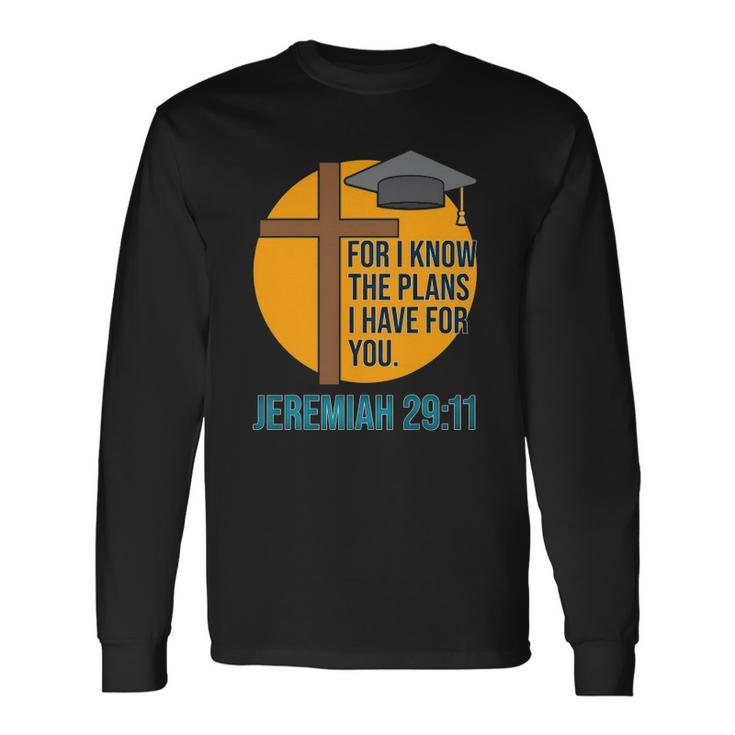Christian School Graduation Bible Verse Long Sleeve T-Shirt T-Shirt
