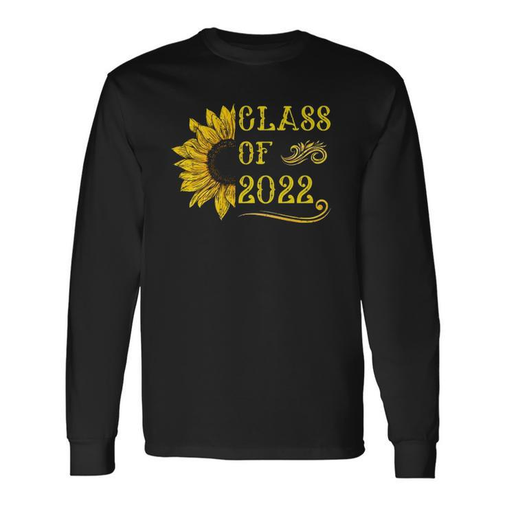 Class Of 2022 Sunflower Graduation Senior Graduate 22 Long Sleeve T-Shirt T-Shirt